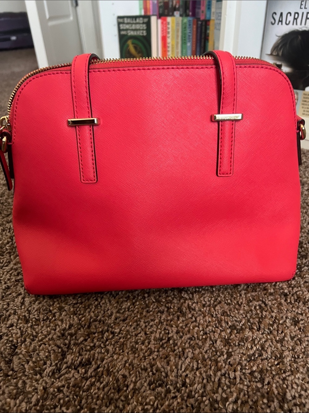 kate spade Coral-Pink Dome Satchel - Picture 2 of 8